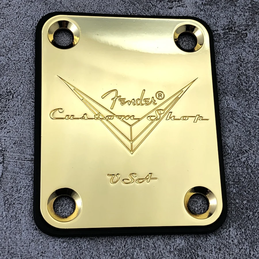 Fender Custom Shop Silver Neck Plate 6 Fender Custom Shop Silver Neck Plate - Image 6