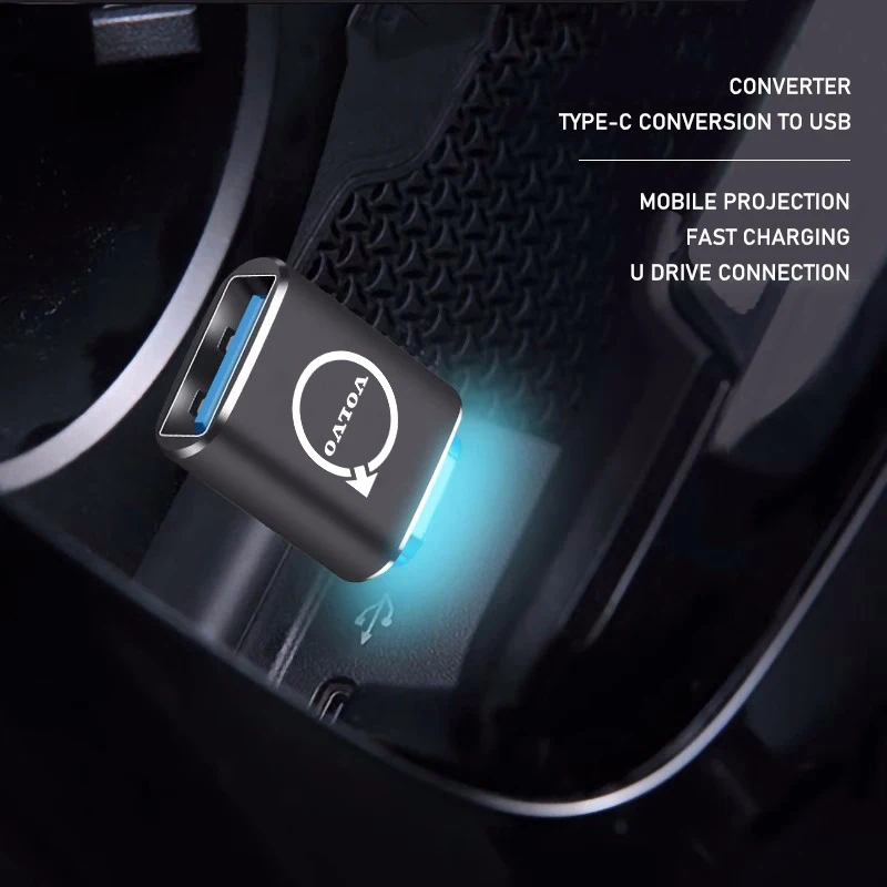 Vehicle USB-C to USB 3.0 Adapter for Cars 2 Vehicle USB-C to USB 3.0 Adapter for Cars - Image 2