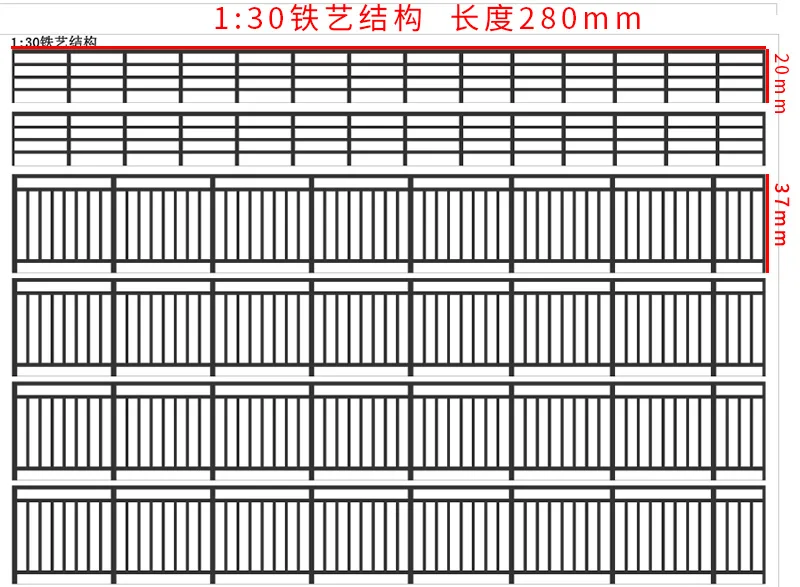 Transparent Miniature Fence for Dioramas 7 Transparent Miniature Fence for Dioramas - Image 7