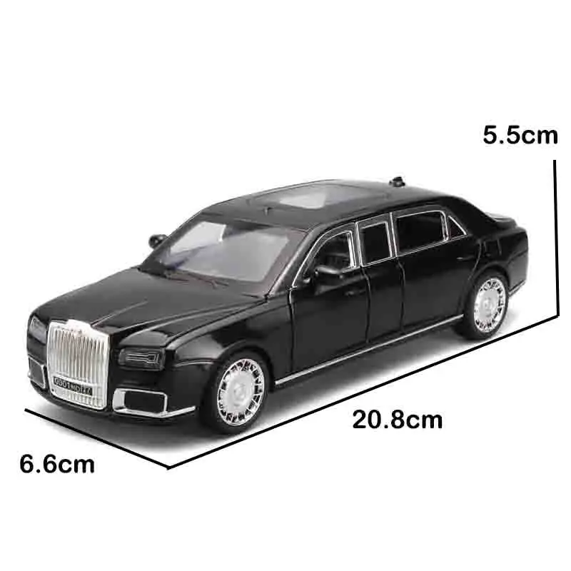 Black Aurus Senat 1:24 Diecast Model 6 Black Aurus Senat 1:24 Diecast Model - Image 6