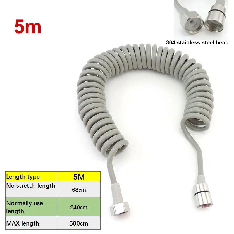 Flexible Shower Hose 1.5m-5m Stainless Steel 7 Flexible Shower Hose 1.5m-5m Stainless Steel - Image 7
