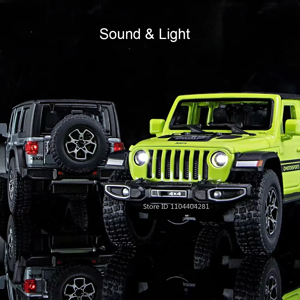 1:32 Diecast Jeep Wrangler Rubicon Model 3 1:32 Diecast Jeep Wrangler Rubicon Model - Image 3
