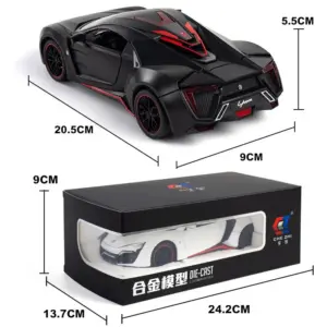 1:24 LYKAN Hypersport Diecast Model Car 16 S6d2e3c0be6ab4c078cba076b891bb28dz