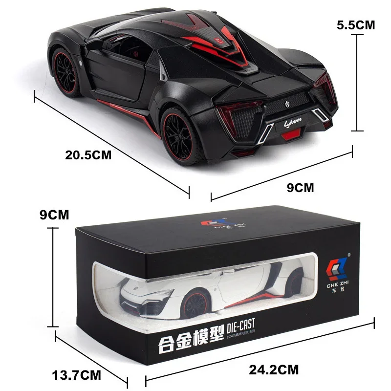 1:24 LYKAN Hypersport Diecast Model Car 5 1:24 LYKAN Hypersport Diecast Model Car - Image 5