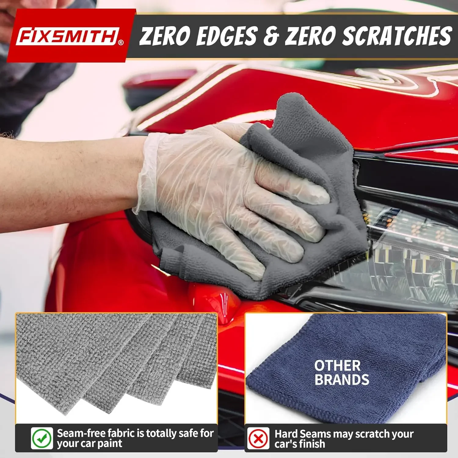 Microfiber Kitchen Cleaning Cloths Set, 123cm 4 Microfiber Kitchen Cleaning Cloths Set, 123cm - Image 4