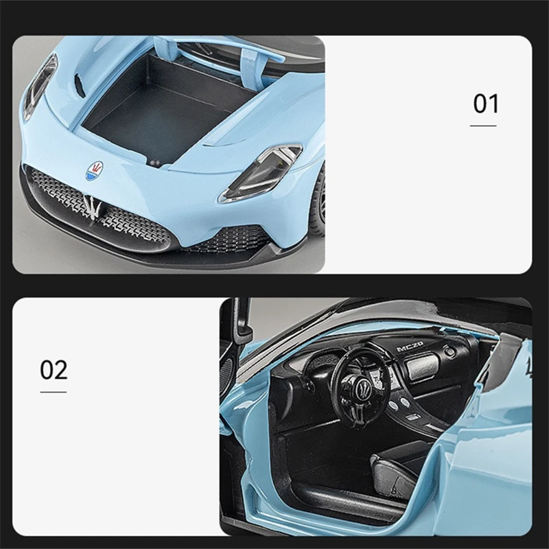 1/24 Maserati MC20 Cabrio Diecast Model 5 1/24 Maserati MC20 Cabrio Diecast Model - Image 5