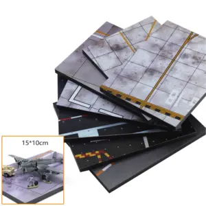 15x10cm Realistic Airport Runway Diorama Platform