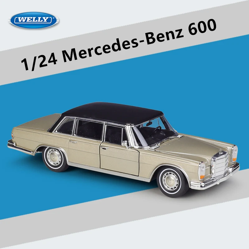 WELLY 1:24 Mercedes Benz 600 Diecast Model 7 WELLY 1:24 Mercedes Benz 600 Diecast Model - Image 7