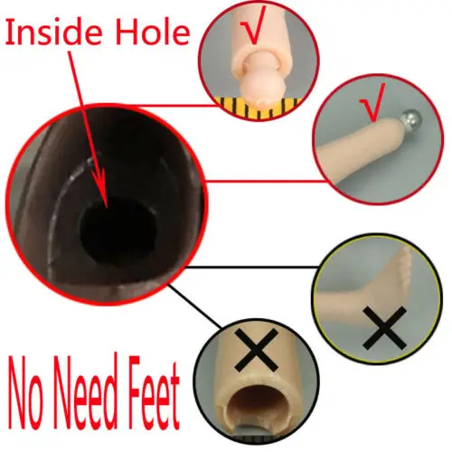 1/6 Scale Black High-Heeled Boots for Figures 6 1/6 Scale Black High-Heeled Boots for Figures - Image 6