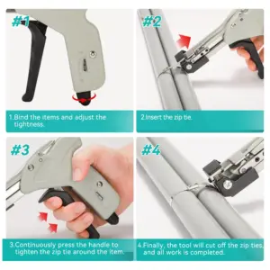 Professional Metal Cable Tie Gun in Green 9 S6ebdc39bf86d43289c2a44774e78a9563