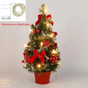 Miniature Pre-lit Artificial Christmas Tree in Vibrant Colors 17 S6f40ba3d464241b29d53088afaf85e90o