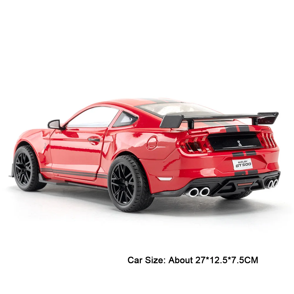 1:18 Shelby GT500 Diecast Model Black with Stripes 9 1:18 Shelby GT500 Diecast Model Black with Stripes - Image 9