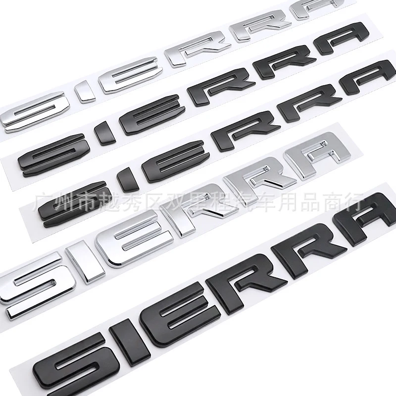 GMC Sierra Logo Decal - 27.8cm Aluminum Badge 3 GMC Sierra Logo Decal - 27.8cm Aluminum Badge - Image 3