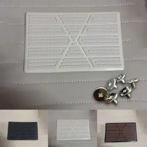 Durable Black PVC Car Floor Pad 23x15cm 15 S70f5109aaa484f40a393499c744d7010h