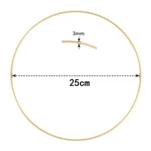 Gold Metal Wreath Ring Hoop for Crafts 21 S7161c48b8e474d5093684b5688e7eb0ad