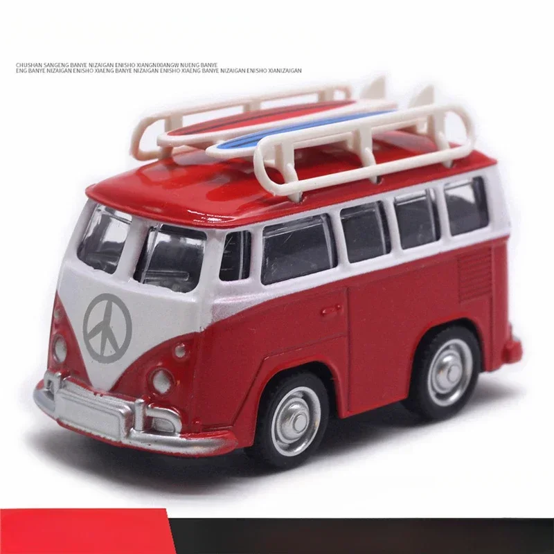Diecast Alloy Cartoon Travel Bus Model 5 Diecast Alloy Cartoon Travel Bus Model - Image 5