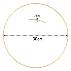 Gold Metal Wreath Ring Hoop for Crafts 24 S71cc75d1f24b41f9b50c8a2b669a914f8