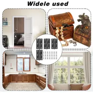 Black Stainless Steel Door Hinges Set 11 S7241792b81524afa82f43f9eae982a843