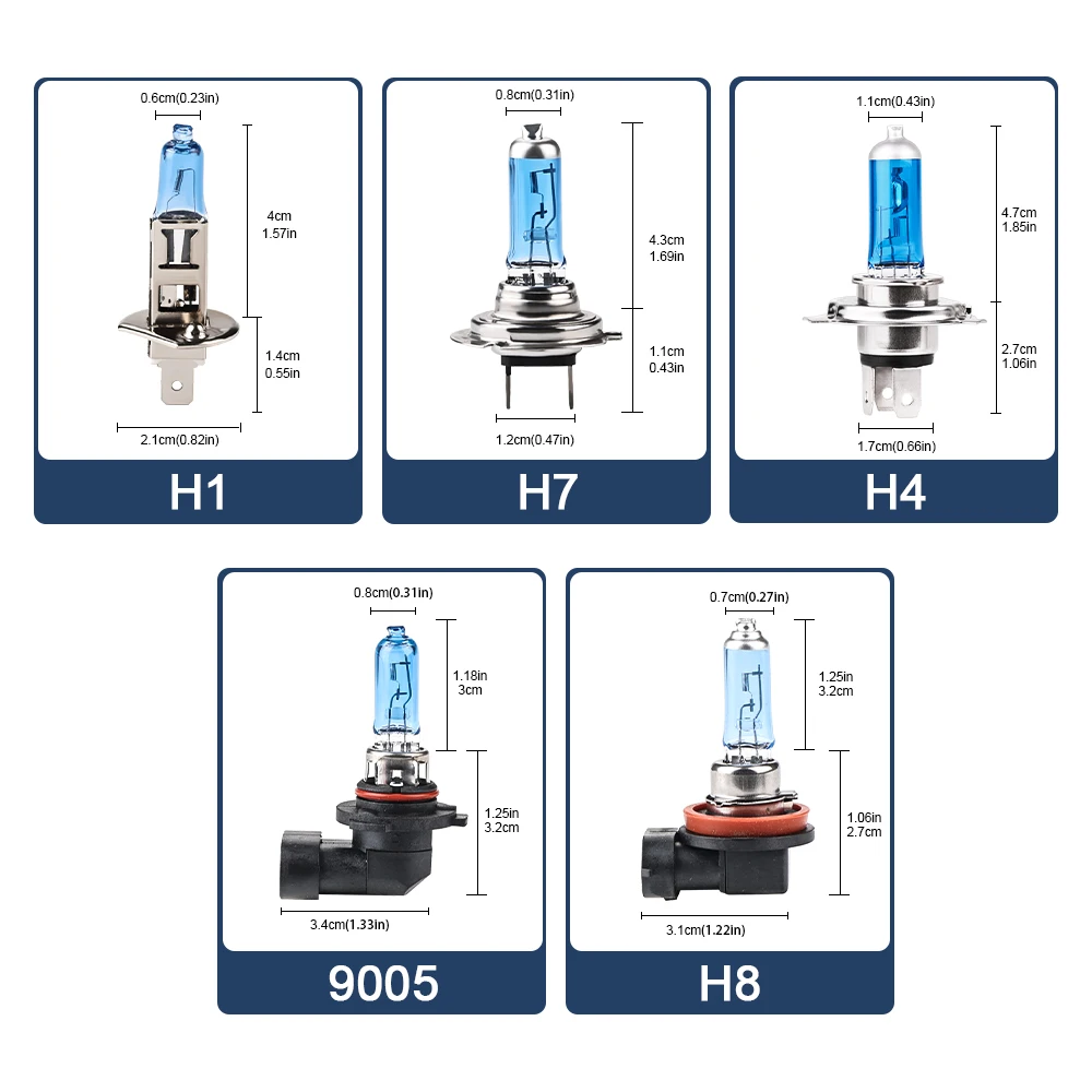 High-Performance 12V 55W Halogen Bulbs Set 6 High-Performance 12V 55W Halogen Bulbs Set - Image 6