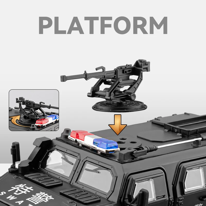 1:20 Scale Police SWAT Off-Road Diecast Vehicle 3 1:20 Scale Police SWAT Off-Road Diecast Vehicle - Image 3