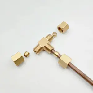 Brass T-Connector for Hydraulic Systems 11 S72d70d4b05274537bcd0a62ee25ed37bh