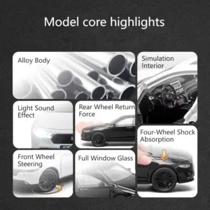 Black Honda Accord Diecast Model 1:32 Scale 11 S72ee08ab4eb24c90bae568d9e00fe60fs