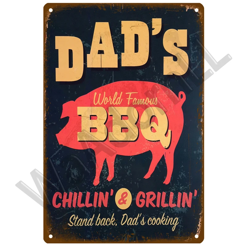 BBQ Zone Vintage Metal Tin Sign 20x30 cm 5 BBQ Zone Vintage Metal Tin Sign 20x30 cm - Image 5