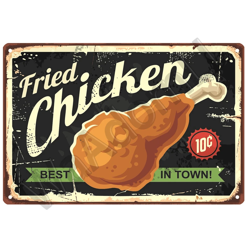 Retro Diner Tin Sign 20 x 30 cm Decor 21 Retro Diner Tin Sign 20 x 30 cm Decor - Image 21