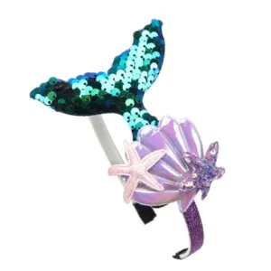 Mermaid Headband for Kids with Sequin Tail 19 S73e3a25ba6934611b8ac975f6ce2db51d