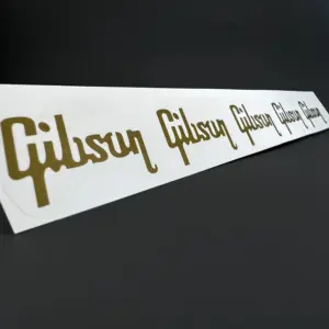Gold Sparkle Gibson Water Slide Decals for Guitar