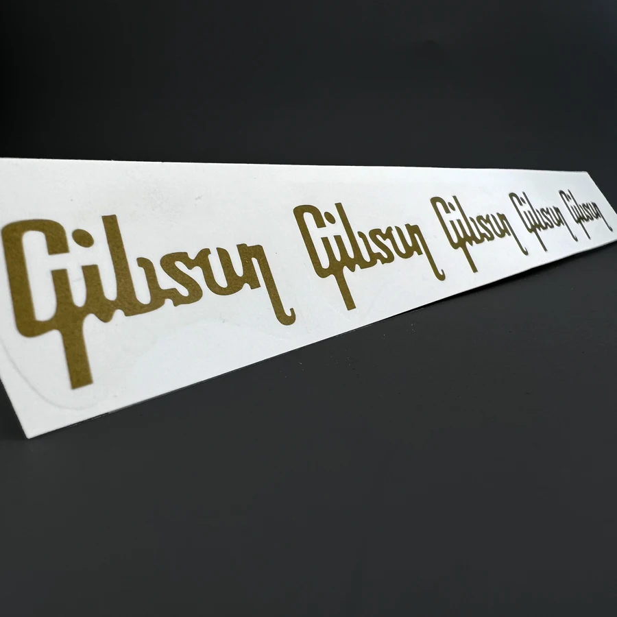 Gold Sparkle Gibson Water Slide Decals for Guitar 1 Gold Sparkle Gibson Water Slide Decals for Guitar