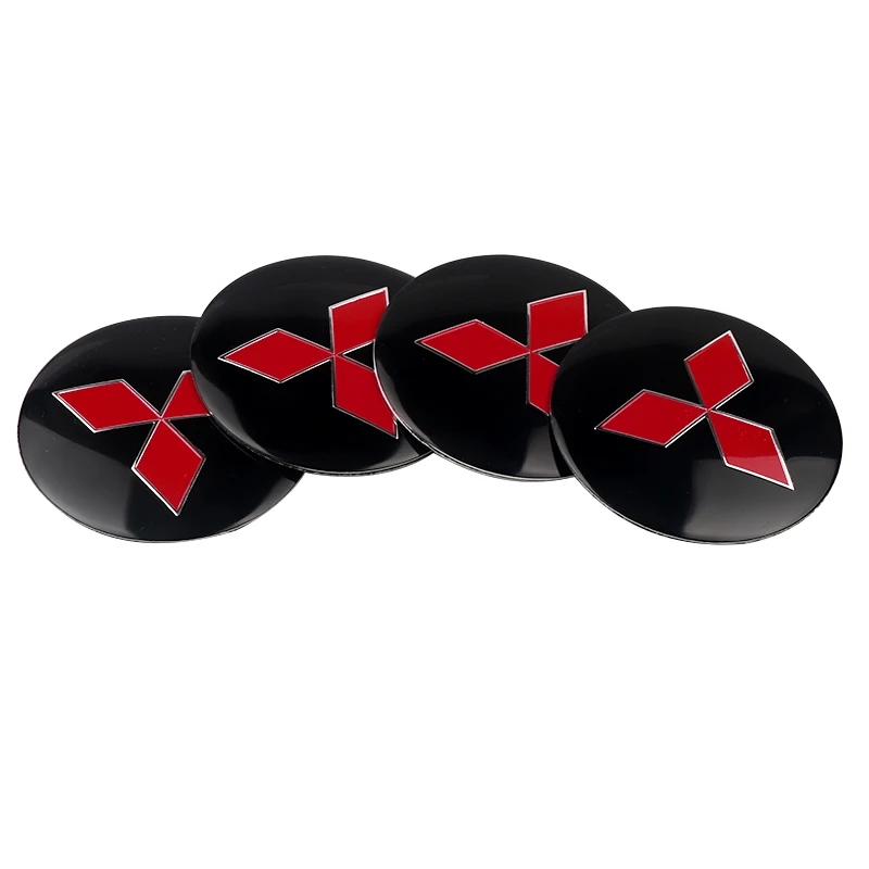 Mitsubishi Wheel Hub Cap Stickers Set 8 Mitsubishi Wheel Hub Cap Stickers Set - Image 8