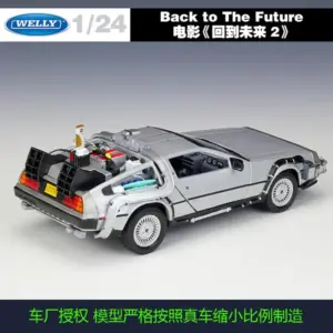 Welly 1:24 Scale DeLorean Time Machine Model 35 S757043c4e4444ecbb7628ef6bcfb93d98