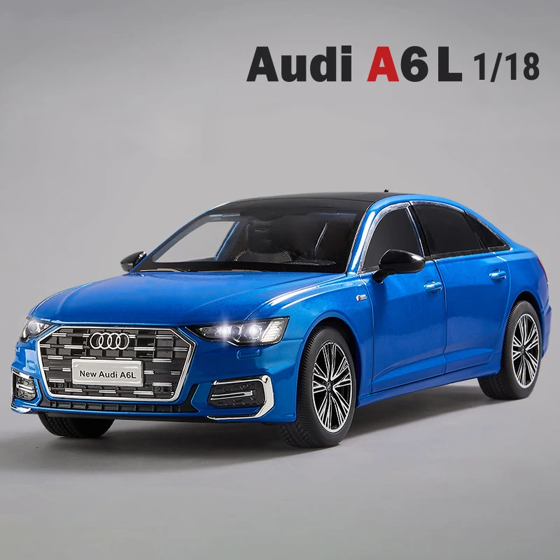 1:18 Blue Audi A6 Diecast Model 7 1:18 Blue Audi A6 Diecast Model - Image 7