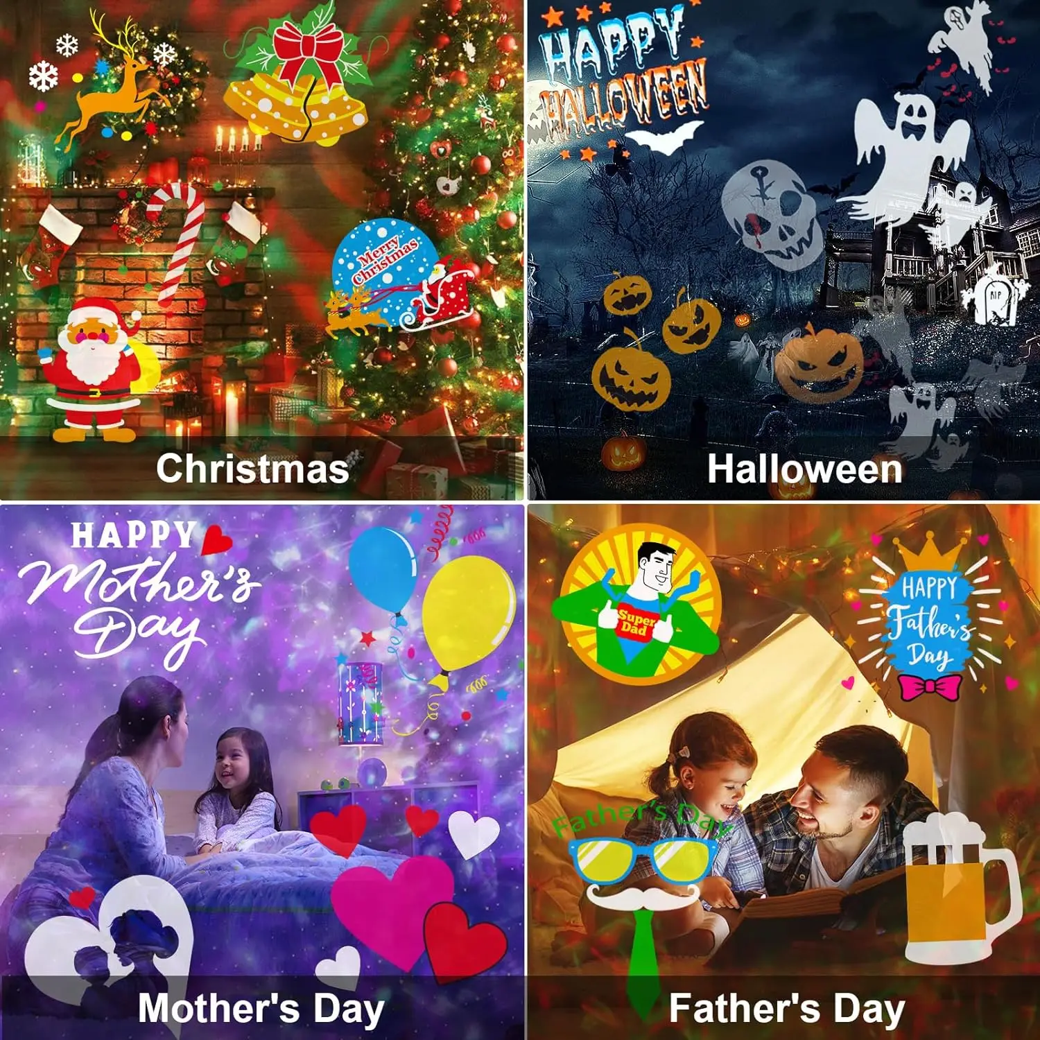 Outdoor Holiday Projector with RGBW Ocean Waves 6 Outdoor Holiday Projector with RGBW Ocean Waves - Image 6