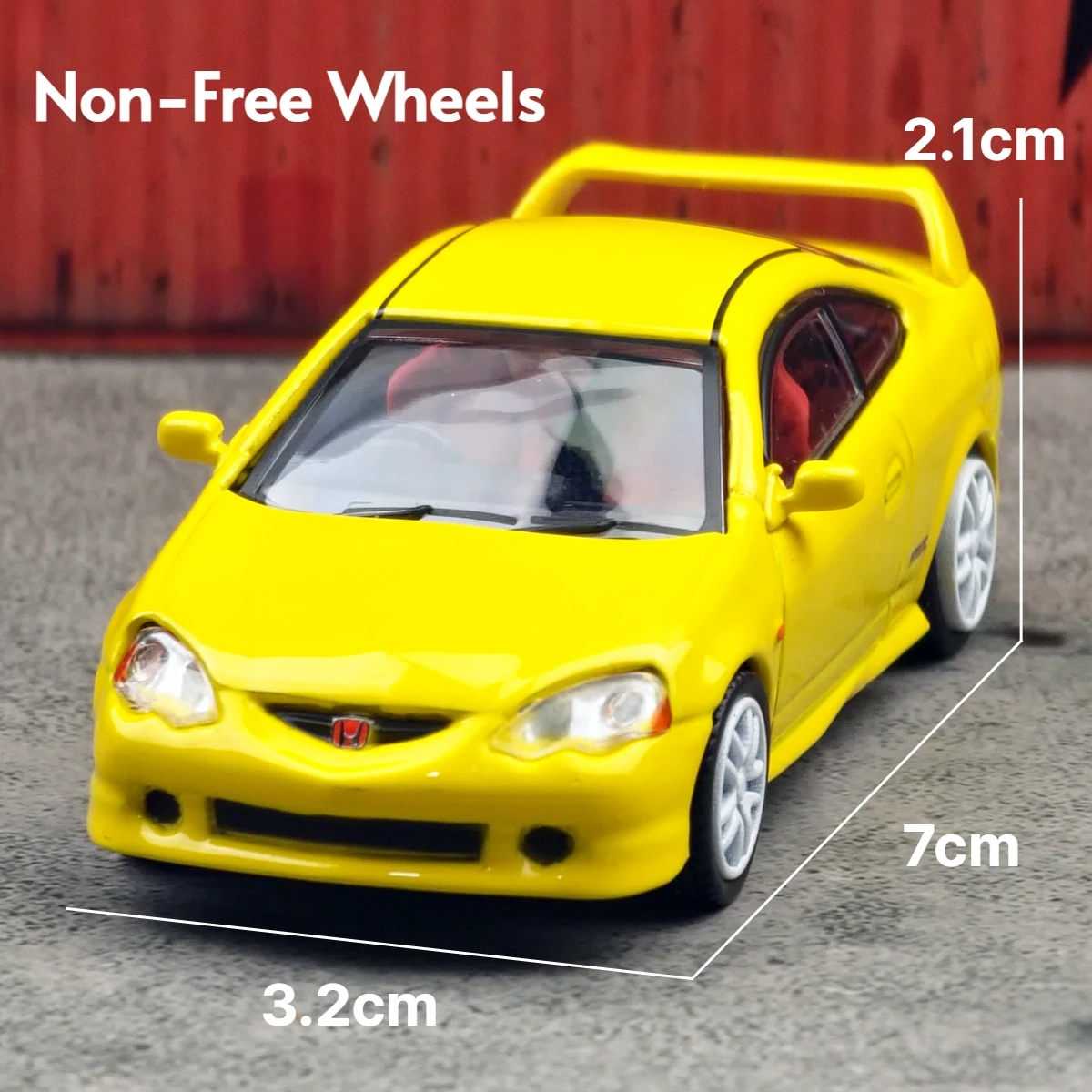 Honda Integra Type-R DC5 Diecast Model 1:64 in Yellow 6 Honda Integra Type-R DC5 Diecast Model 1:64 in Yellow - Image 6