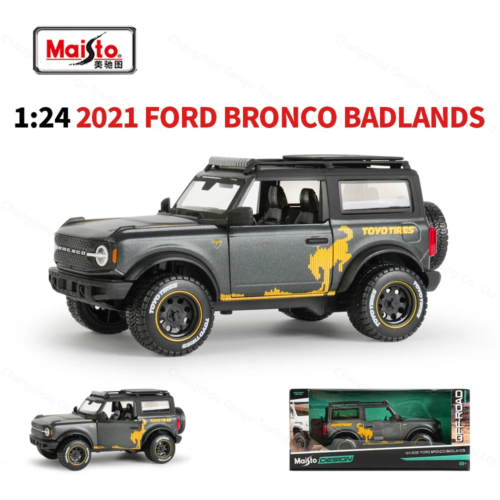 2021 Ford Bronco Badlands 1:24 Die-Cast Model 1 2021 Ford Bronco Badlands 1:24 Die-Cast Model