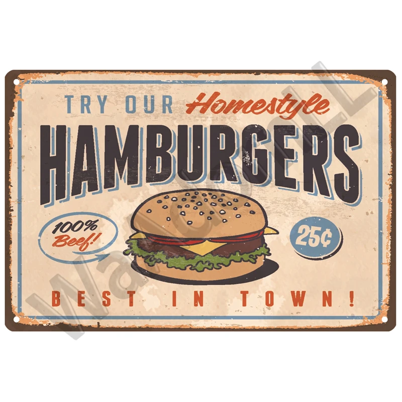 Retro Diner Tin Sign 20 x 30 cm Decor 20 Retro Diner Tin Sign 20 x 30 cm Decor - Image 20