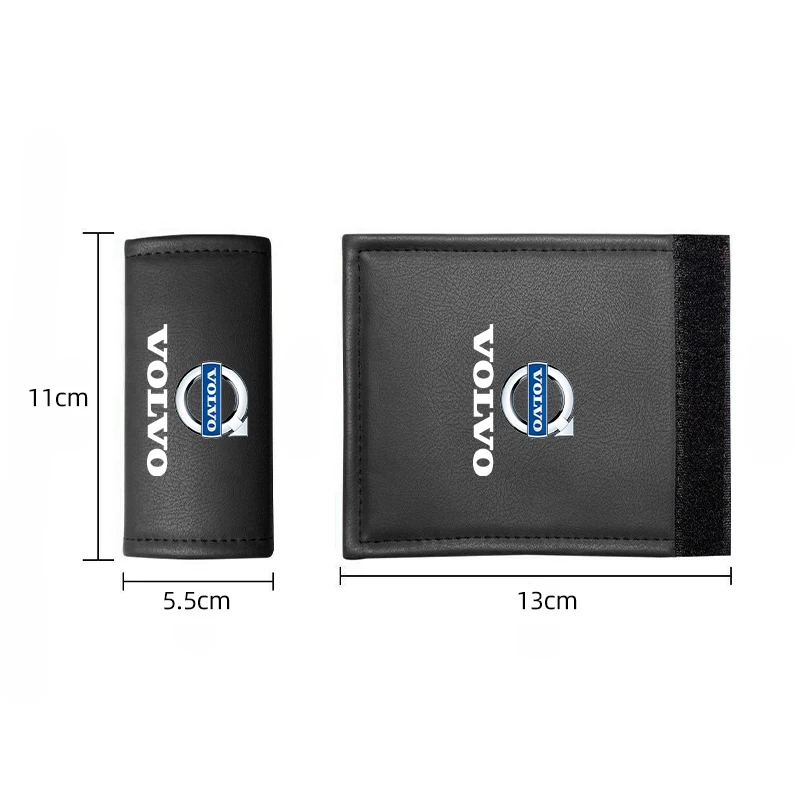 Leather Handle Cover Set for Volvo Models 6 Leather Handle Cover Set for Volvo Models - Image 6