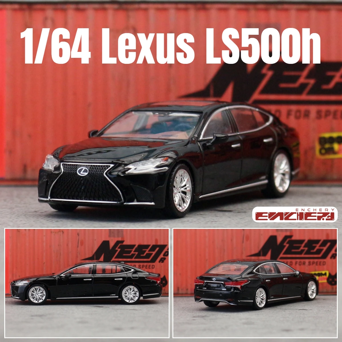 Lexus LS500h 1/64 Diecast Model in Black 8 Lexus LS500h 1/64 Diecast Model in Black - Image 8
