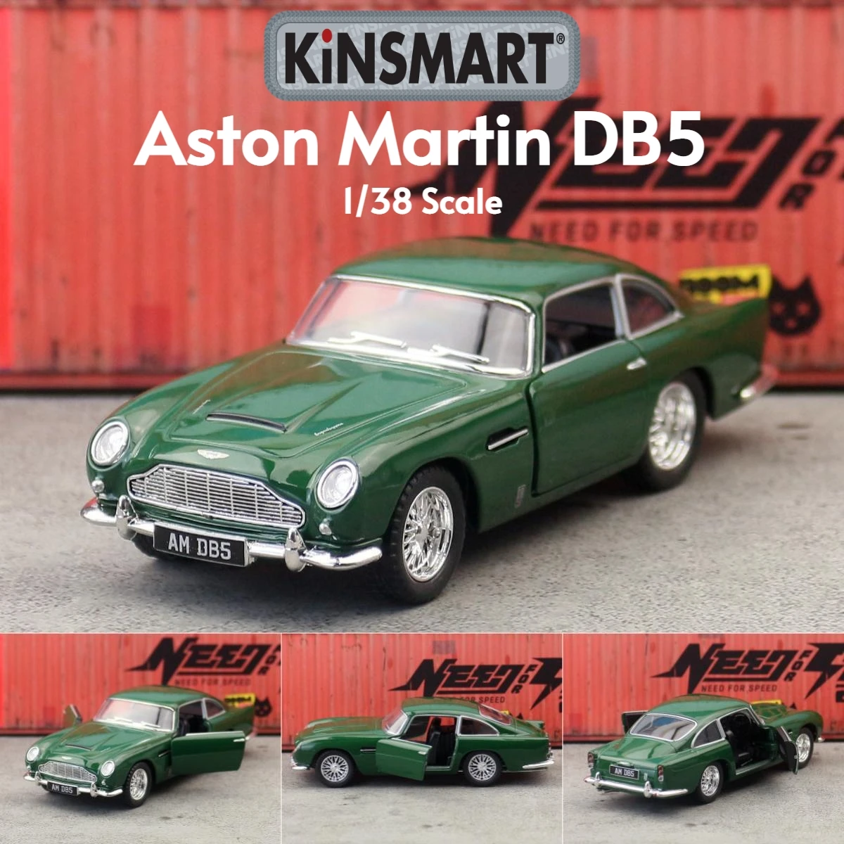 Silver Aston Martin DB5 Diecast Model 1:43 Scale 7 Silver Aston Martin DB5 Diecast Model 1:43 Scale - Image 7