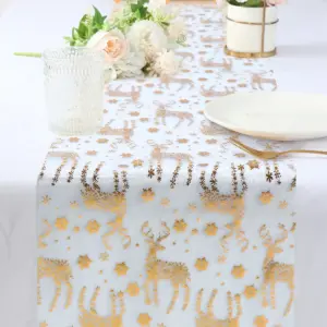 Festive Snowflake Christmas Table Runner 16 S77a6b3c21a5241409e02a2c469183c96F