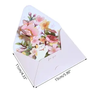 3D Floral Pop-Up Greeting Card 11.5x15cm 13 S781ae941a85c4901856f5ca71087789ao