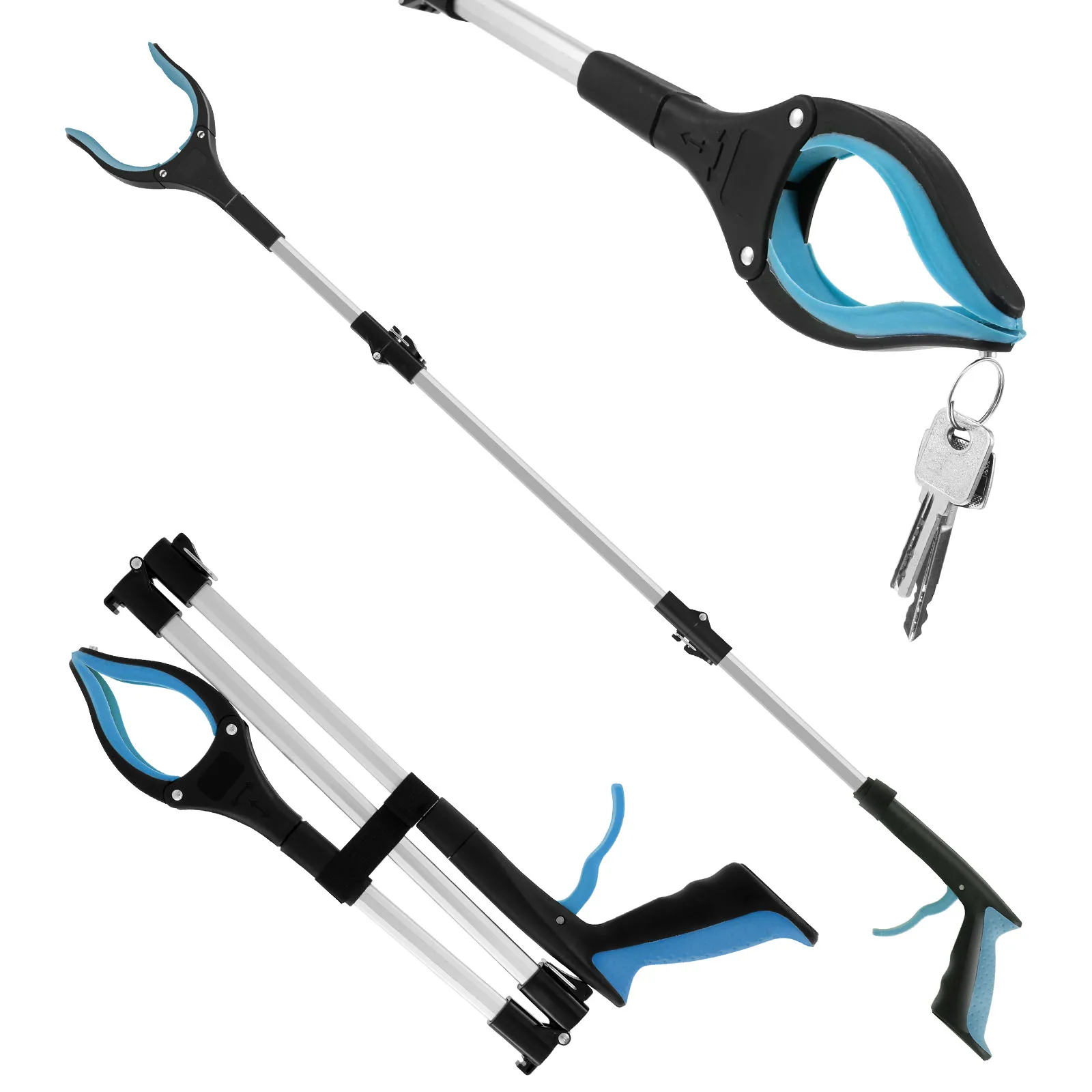 Foldable Metal Litter Picker Grabber Stick 8 Foldable Metal Litter Picker Grabber Stick - Image 8