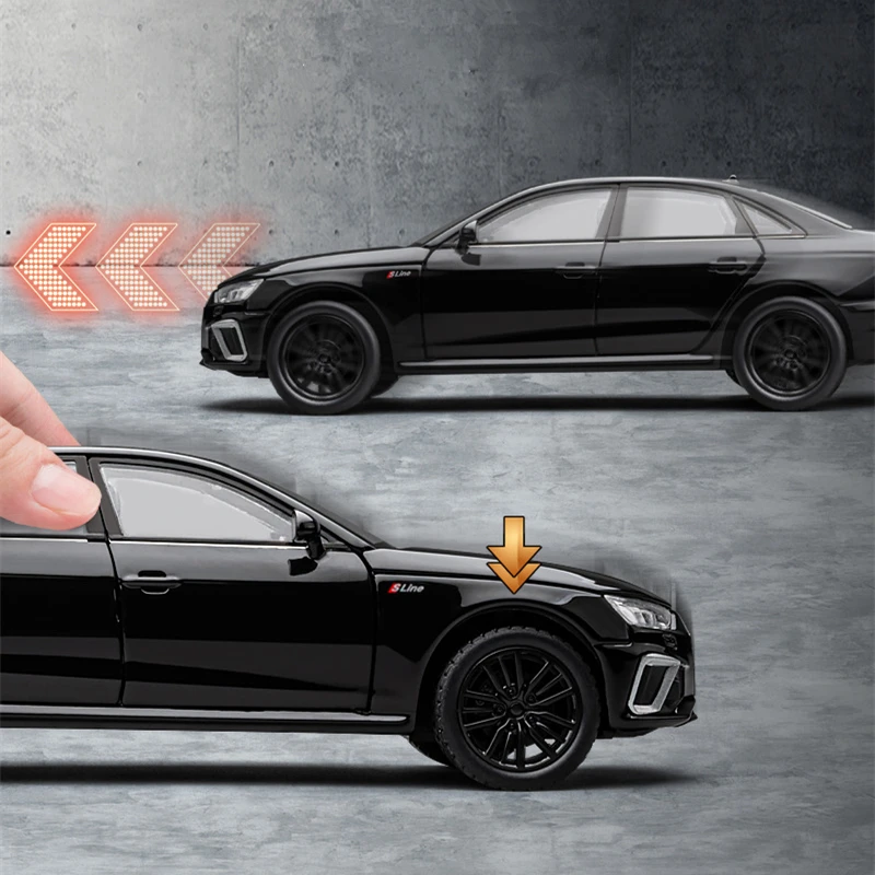 2024 Audi A4 1:32 Diecast Model in White 6 2024 Audi A4 1:32 Diecast Model in White - Image 6