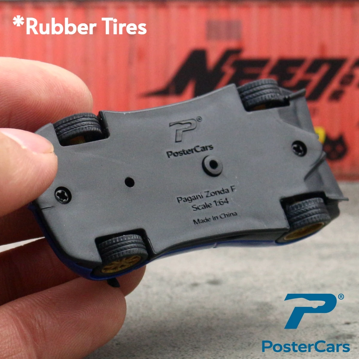 Blue Pagani Zonda F Roadster Model 1:64 Scale 4 Blue Pagani Zonda F Roadster Model 1:64 Scale - Image 4
