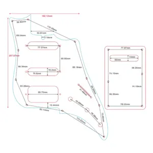 Mexico Jaguar Blacktop PAF Humbucker Pickguard 41 S793e7dd68f8b41c18b2304ce6aa8c585n