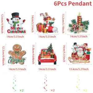 Festive Spiral Christmas Paper Pendants Set of 6 17 S793fb23d578342ab80d5703d65a07530i