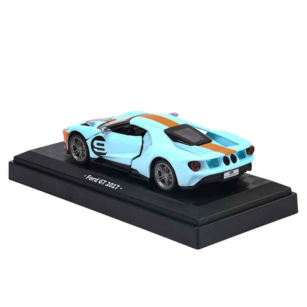 Ford GT 2017 Diecast Model in Blue and Orange 4 Ford GT 2017 Diecast Model in Blue and Orange - Image 4