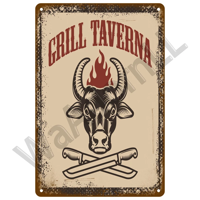Vintage BBQ Metal Sign Collection 20x30 cm 19 Vintage BBQ Metal Sign Collection 20x30 cm - Image 19